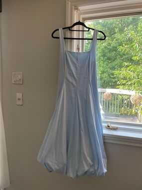 Abercrombie & Fitch Light Blue Midi Dress